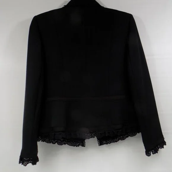 Nipon Boutique "Garden Oasis" 2-Piece Business Suit Black Size 8 NWT - Picture 6 of 16